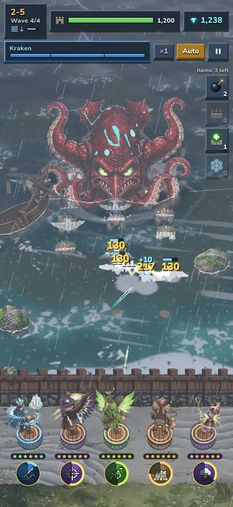 The Kraken rises in the storm